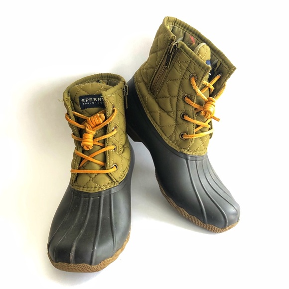 Sperry Shoes - Sperry Saltwater Quilted Duck Booties SZ 7